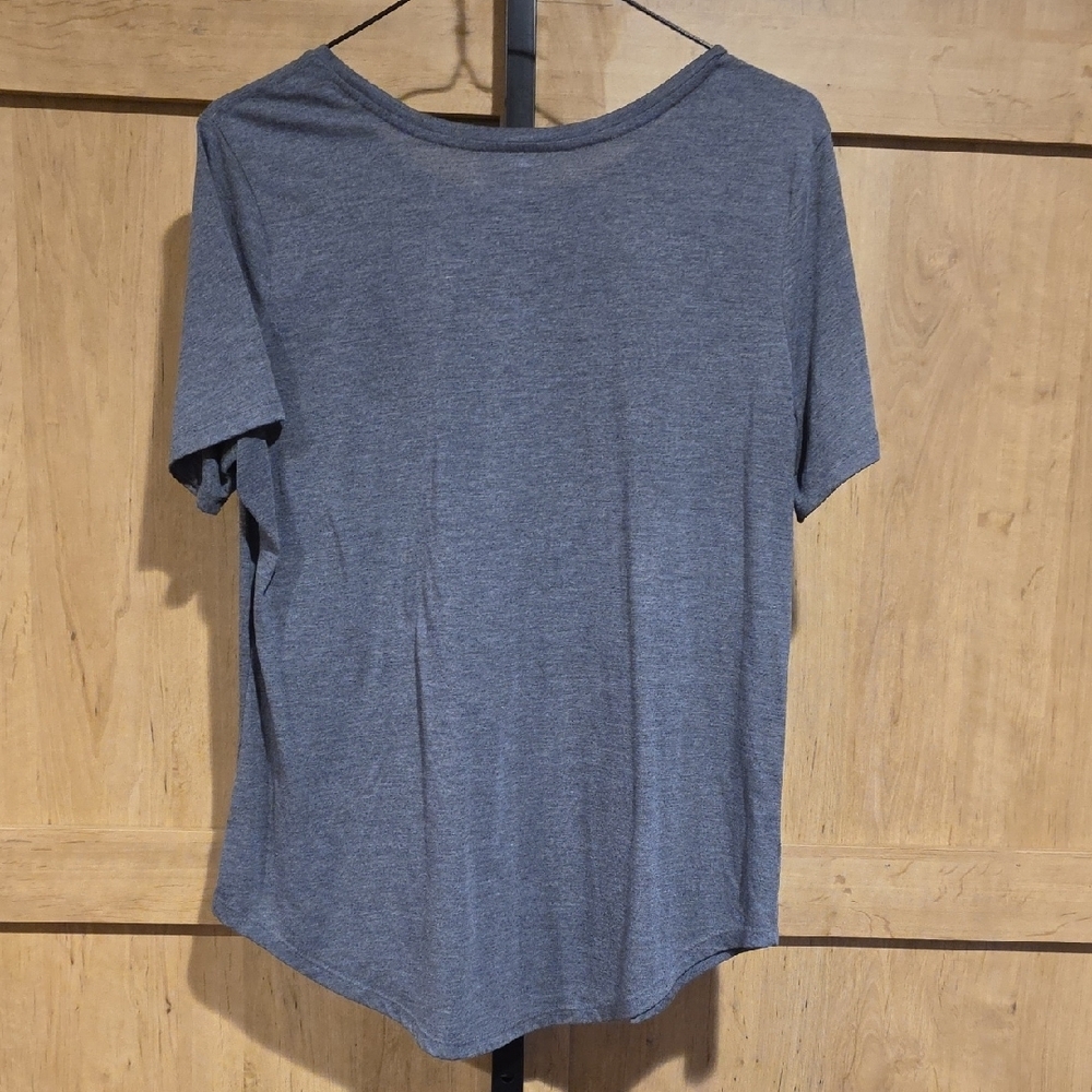 (J49) Old Navy Active Heather Gray Tee Sz L - Picture 4 of 4